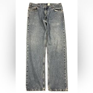 Vintage Levi's 505 Men’s Regular Fit Straight Medium Blue Denim Jeans 36 X 32